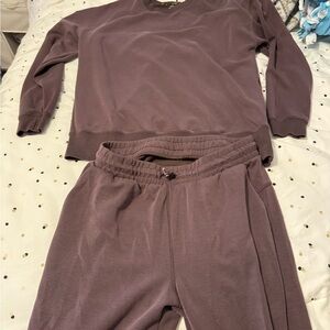 Thread & Supply Mauve Track Pants & Sweatshirt Set